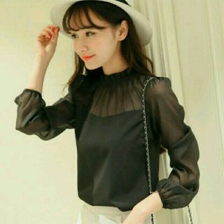 ディーホリック(dholic)のfrill chiffon blouse🎀(シャツ/ブラウス(長袖/七分))