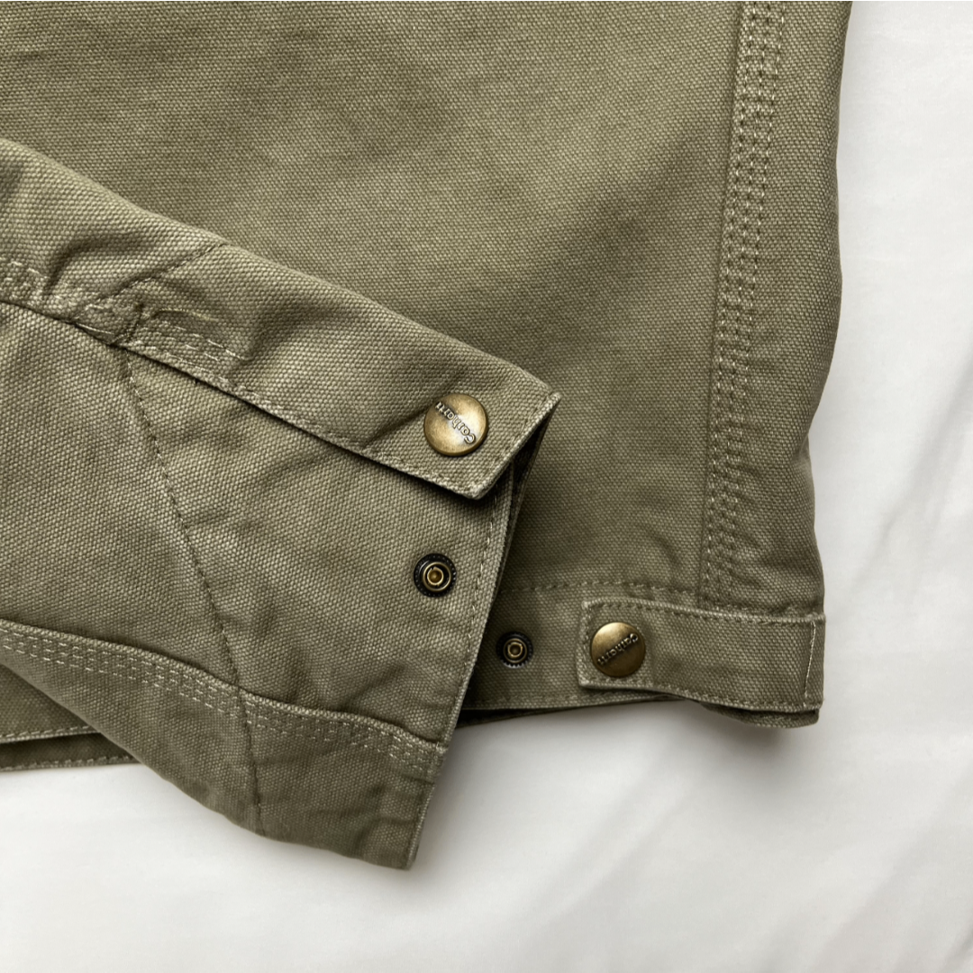 カーハート　carhartt デトロイトジャケット　古着　ヴィンテージ　カーキ メンズのジャケット/アウター(ブルゾン)の商品写真