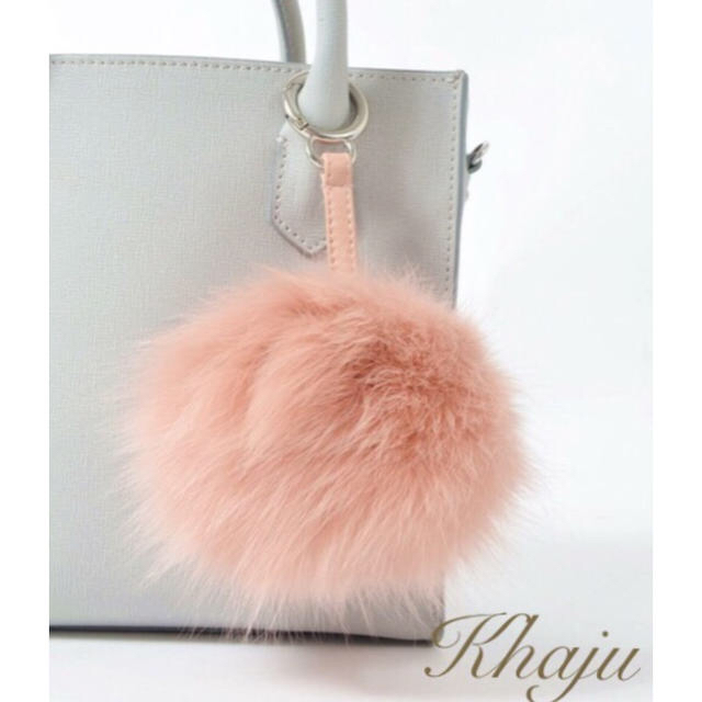Khaju(カージュ)の🌷kahaku様専用🌷Khaju: ポンポンキーチャーム+ニコちゃんポーチ ハンドメイドのファッション小物(バッグチャーム)の商品写真
