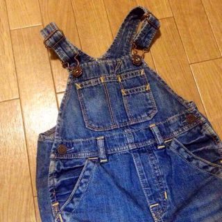 ベビーギャップ(babyGAP)のGAP デニム オーバーオール 80(カバーオール)