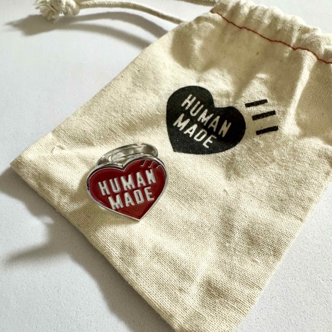 Supreme(シュプリーム)の【Human Made】 HEART RING ハートリング　赤　レッド メンズのアクセサリー(リング(指輪))の商品写真