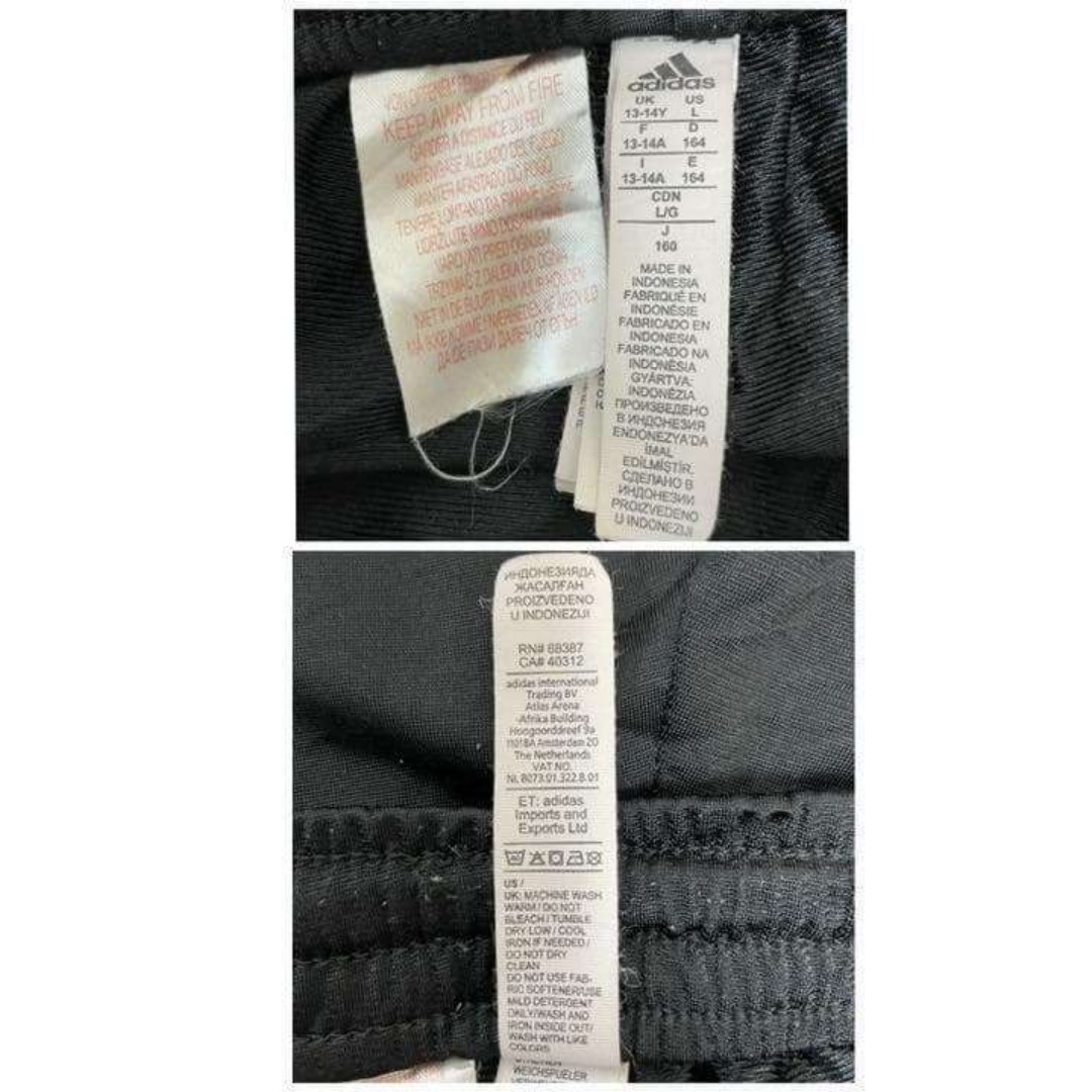 adidas(アディダス)のアディダス　トラックパンツ　ジャージ　黒　スポーツ　刺繍ロゴ　L その他のその他(その他)の商品写真