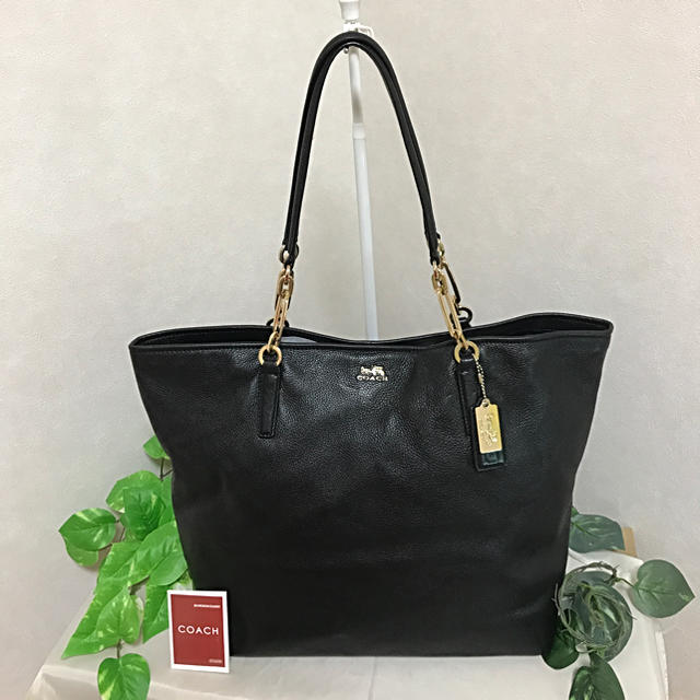 ♡美品COACH レザー トートバッグ ブラック ♡