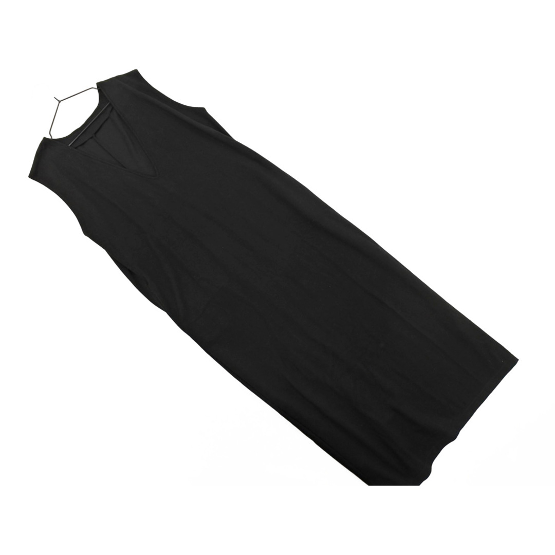 CLASSICAL ELF クラシカルエルフ Vネック スリット ノースリーブ ワンピース sizeL/黒 ◇■ レディース レディースのワンピース(ロングワンピース/マキシワンピース)の商品写真