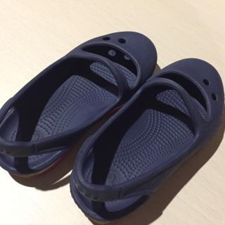 クロックス(crocs)のクロックス サンダル キッズ c8 15.5センチ(サンダル)