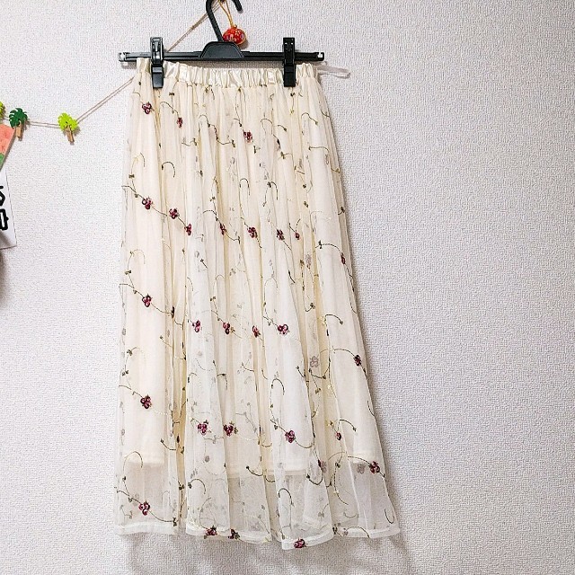 しまむら(シマムラ)の刺繍チュールスカート レディースのスカート(ロングスカート)の商品写真
