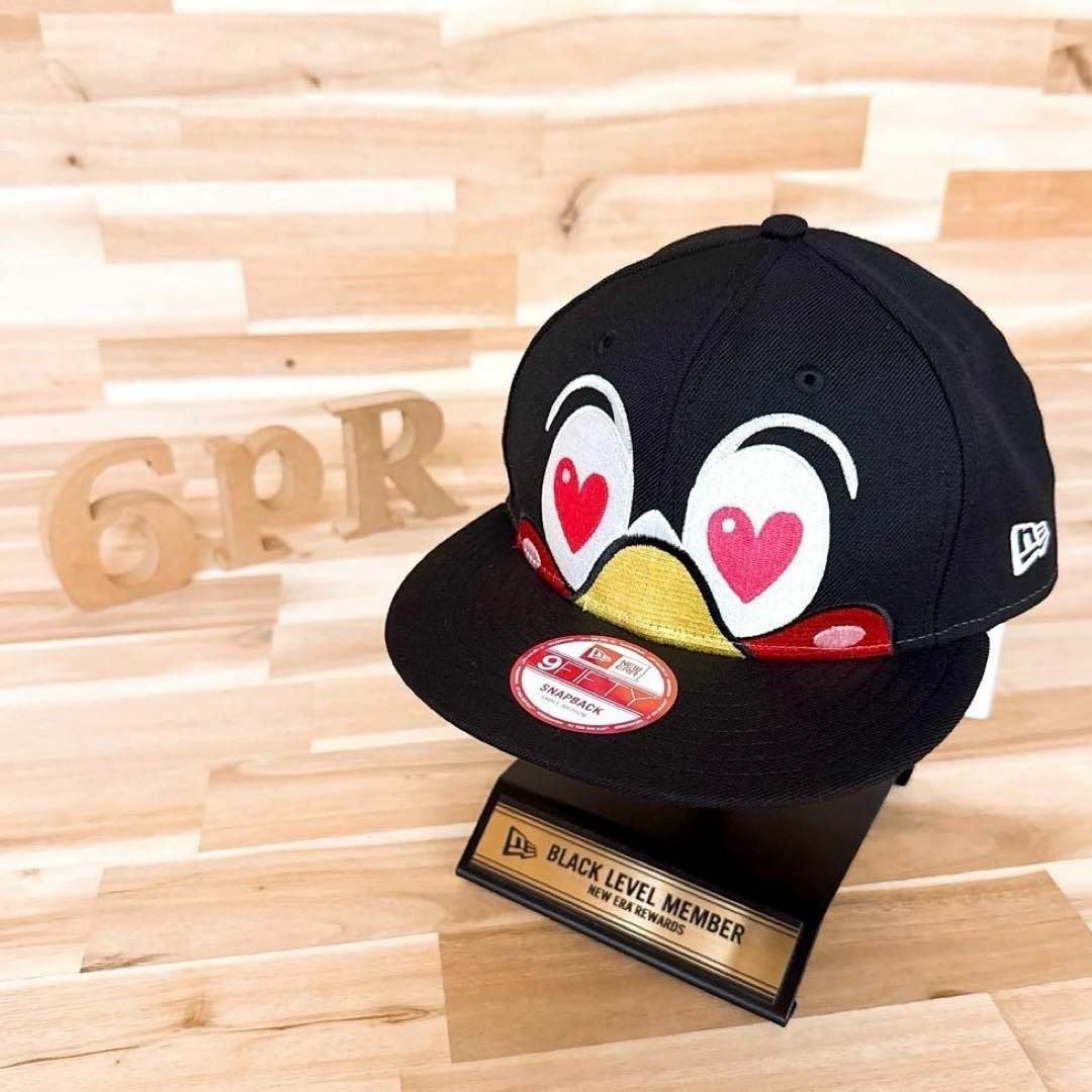 NEW ERA(ニューエラ)の激レア/未使用【ニューエラ×ヤクルトスワローズ】限定コラボ つばみ キャップ 黒 メンズの帽子(キャップ)の商品写真