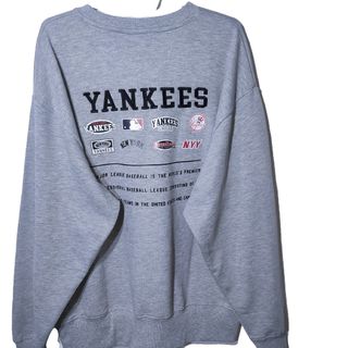 新品 トレーナー L ヤンキース ロゴ集 田中将大 MLB スウェット 裏毛