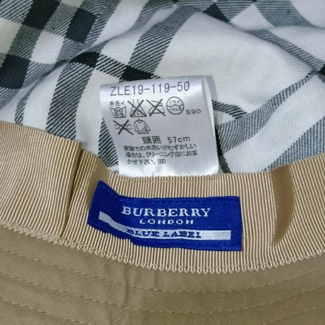 BURBERRY(バーバリー)のバーバリーブルーレーベル　帽子 レディースの帽子(ハット)の商品写真