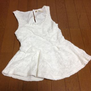 リュクスローズ(Luxe Rose)のLuxeRose ♡ ペプラムトップス(タンクトップ)