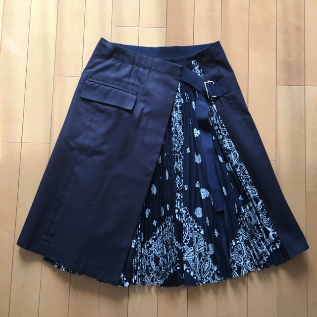 sacai(サカイ)のsacai サカイ 16SS ペイズリー ラップスカート レディースのスカート(ひざ丈スカート)の商品写真