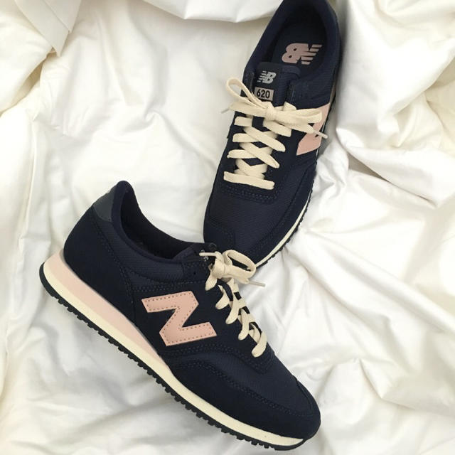 23cm ネイビー×ベビーピンク NewBalance新作