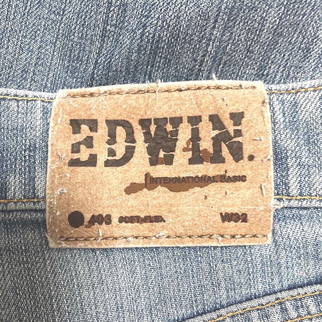 EDWIN(エドウイン)のエドウィン ソフトフレックス 403 レギュラーストレートW32ライトインディゴ メンズのパンツ(デニム/ジーンズ)の商品写真