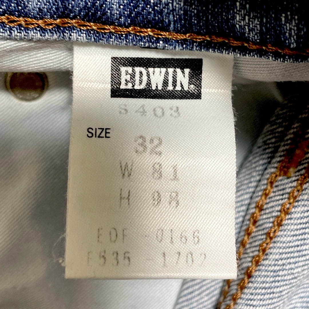 EDWIN(エドウイン)のエドウィン ソフトフレックス 403 レギュラーストレートW32ライトインディゴ メンズのパンツ(デニム/ジーンズ)の商品写真