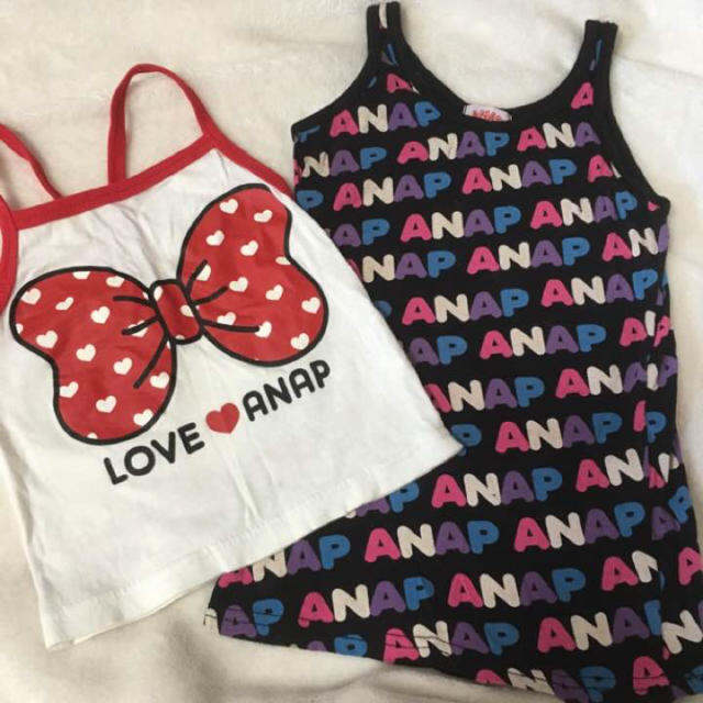 ANAP Kids(アナップキッズ)のanapkidsセット キッズ/ベビー/マタニティのキッズ服女の子用(90cm~)(Tシャツ/カットソー)の商品写真