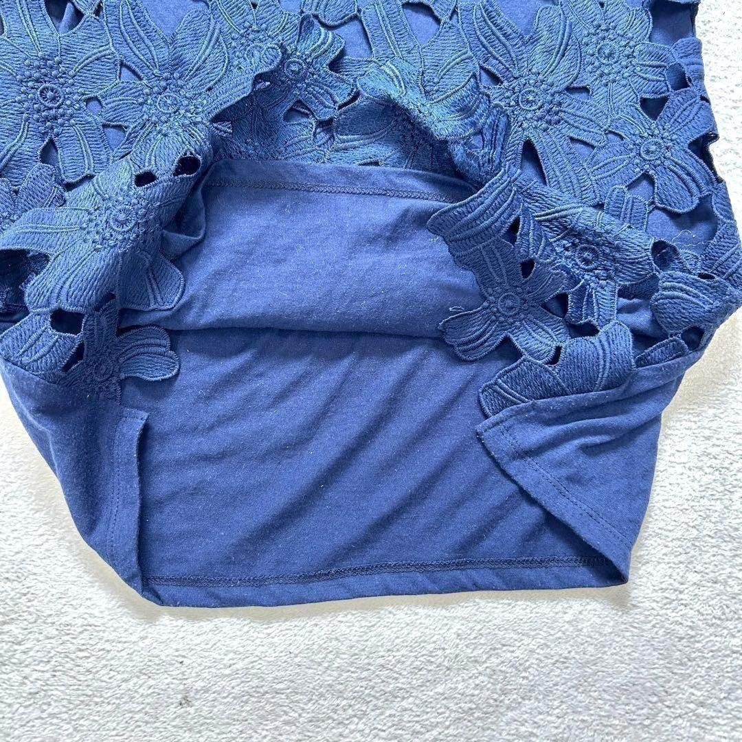 chocol raffine robe(ショコラフィネローブ)の【ショコラフィネローブ】FREE ノースリーブトップス ネイビー レディースのトップス(シャツ/ブラウス(半袖/袖なし))の商品写真