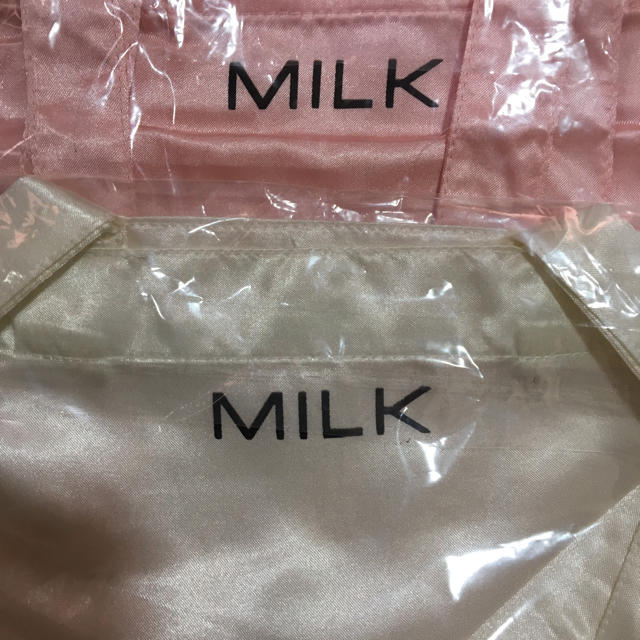 MILK(ミルク)のMILK ノベルティ トートバッグ バッグ リボン 白 レディースのバッグ(トートバッグ)の商品写真