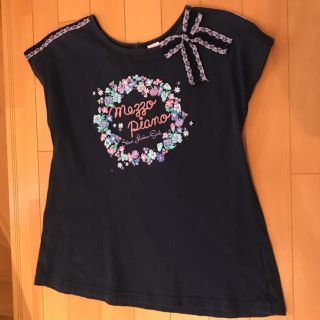 メゾピアノジュニア(mezzo piano junior)のmezzo pianoのフレンチスリーブＴシャツ〔Jr.160size〕(Tシャツ/カットソー)