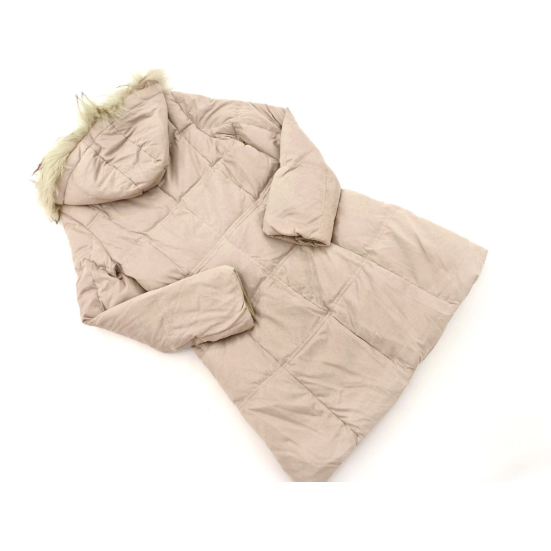 COUP DE CHANCE(クードシャンス)のCOUP DE CHANCE クードシャンス ラクーンファー ダウン コート size38/グレー ◆■ レディース レディースのジャケット/アウター(ダウンコート)の商品写真