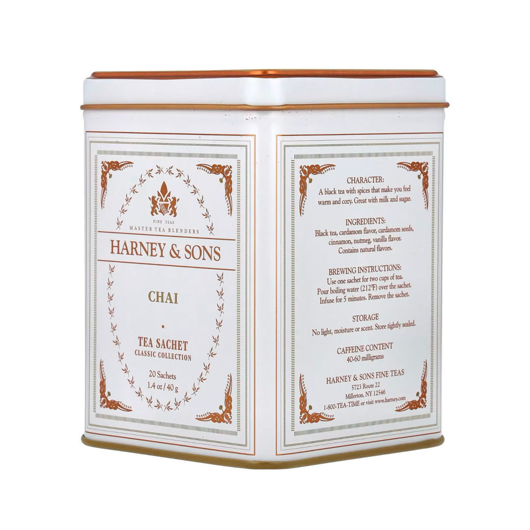 DEAN & DELUCA(ディーンアンドデルーカ)のハーニー＆サンズ　Harney & Sons チャイ　20サシェ入り缶 食品/飲料/酒の飲料(茶)の商品写真