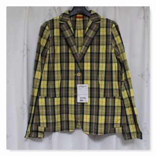 (新品)yorkland/サマージャケット イエローチェック