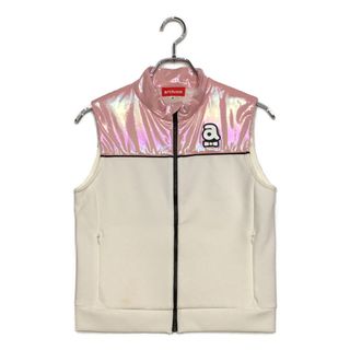 coco 未使用品 アルチビオ archivio レディース ベスト 36(S) 白×ピンク ホワイト×ピンク 訳あり