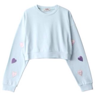 グレイル(GRL)のハート♡ボリュームスウェットtops(Tシャツ(長袖/七分))