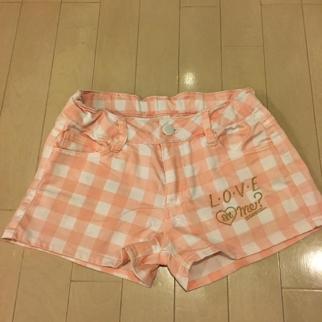 PINK-latte(ピンクラテ)のピンクラテ  チェックパンツ XXS 140 キッズ/ベビー/マタニティのキッズ服女の子用(90cm~)(パンツ/スパッツ)の商品写真