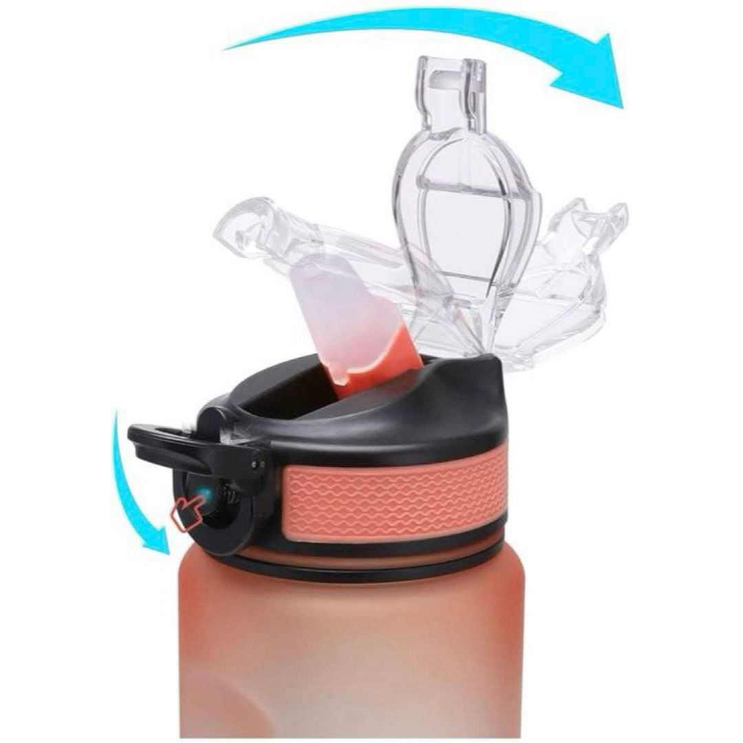 水筒 直飲み 1000ml ウォーターボトル 男女兼用 スポーツボトル インテリア/住まい/日用品のキッチン/食器(弁当用品)の商品写真