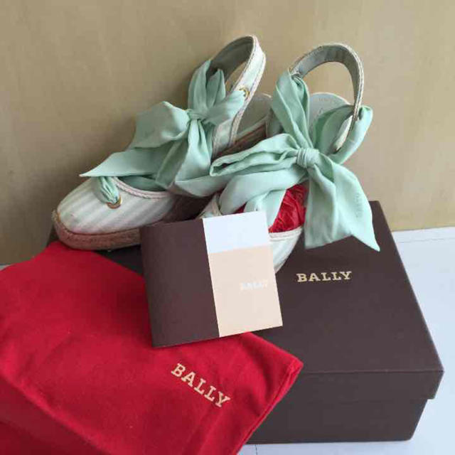 Bally(バリー)の【値下げ】新品 BALLY キャンパスウェッジミュール レディースの靴/シューズ(サンダル)の商品写真