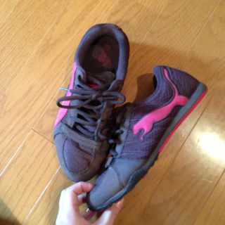 プーマ(PUMA)のPUMA＊ブラウン×ピンクスニーカー(スニーカー)