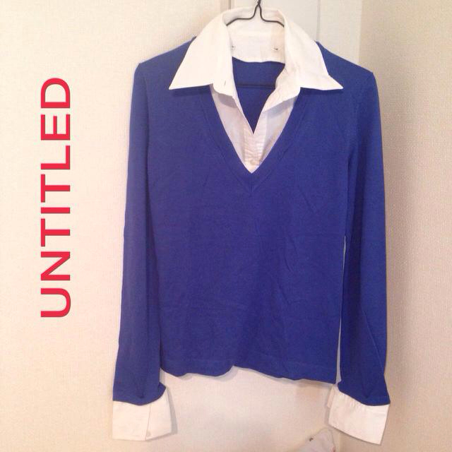 UNTITLED(アンタイトル)のUNTITLED シャツ付きニット♡ レディースのトップス(カットソー(長袖/七分))の商品写真