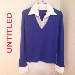 アンタイトル(UNTITLED)のUNTITLED シャツ付きニット♡(カットソー(長袖/七分))