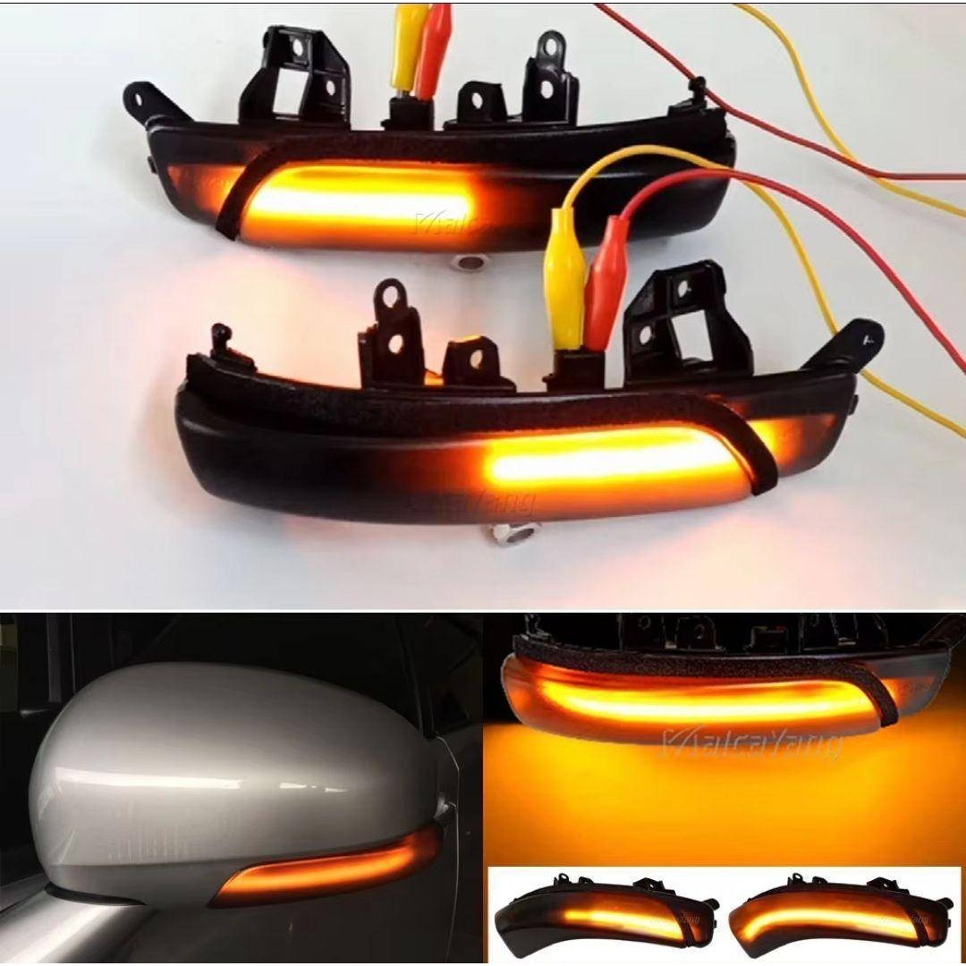 マットブラック シーケンシャルミラーウインカー プリウス ZVW30,40系 自動車/バイクの自動車(汎用パーツ)の商品写真