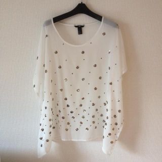 エイチアンドエム(H&M)のH&Mドルマン風シースルーカットソ値下げ(カットソー(長袖/七分))