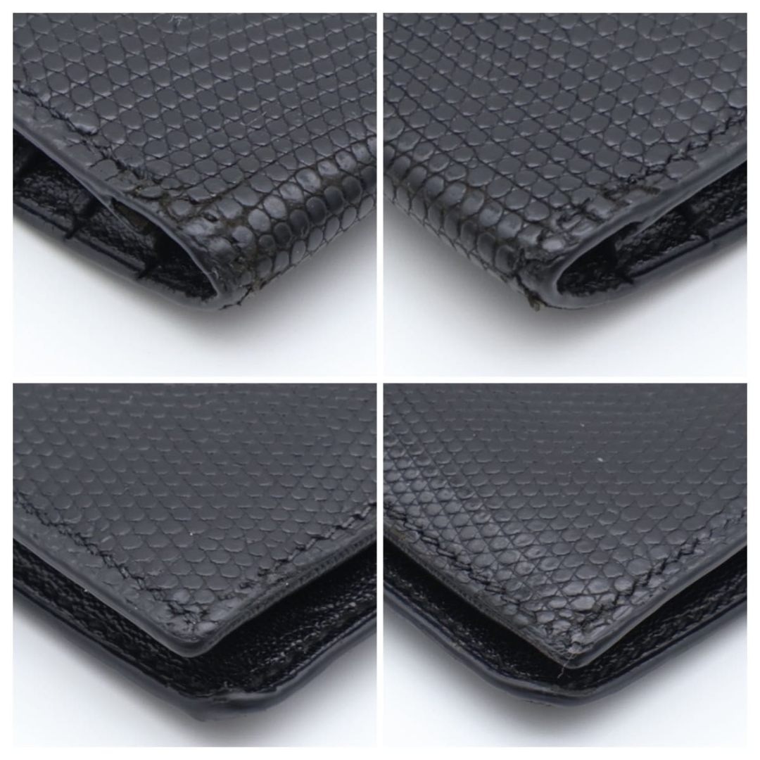 HERMES(エルメス)の【極美品】HERMES ベアンクラシック　長財布　リザード　黒 メンズのファッション小物(長財布)の商品写真