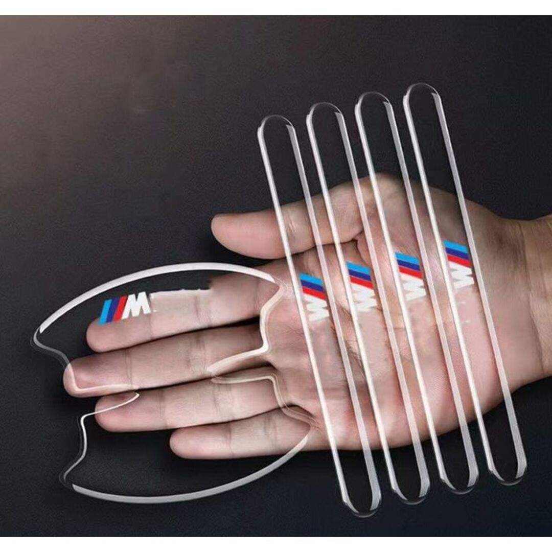 メルセデス・ベンツ 車用ドアハンドル プロテクター 保護 傷防止 透明カバー3 自動車/バイクのバイク(ステッカー)の商品写真