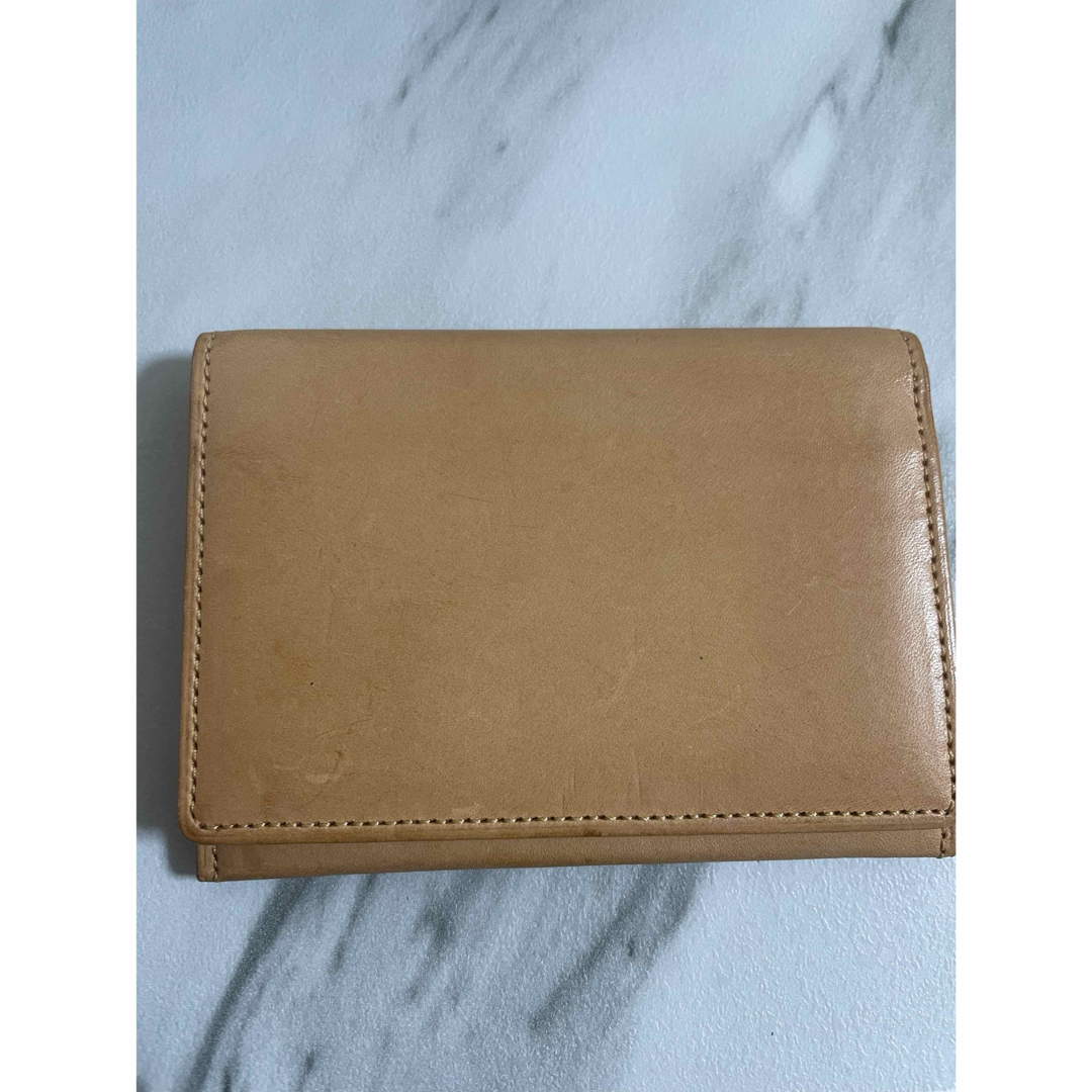 COCOMEISTER(ココマイスター)のCOCOMIESTER ベージュ レザー 名刺入れ メンズのファッション小物(名刺入れ/定期入れ)の商品写真