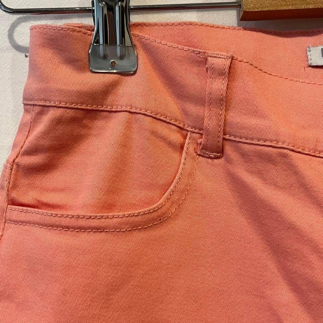 神戸レタス(コウベレタス)の【神戸レタス】　カラーパンツ　　コーラルピンク　スキニー　ストレッチ素材　M レディースのパンツ(カジュアルパンツ)の商品写真