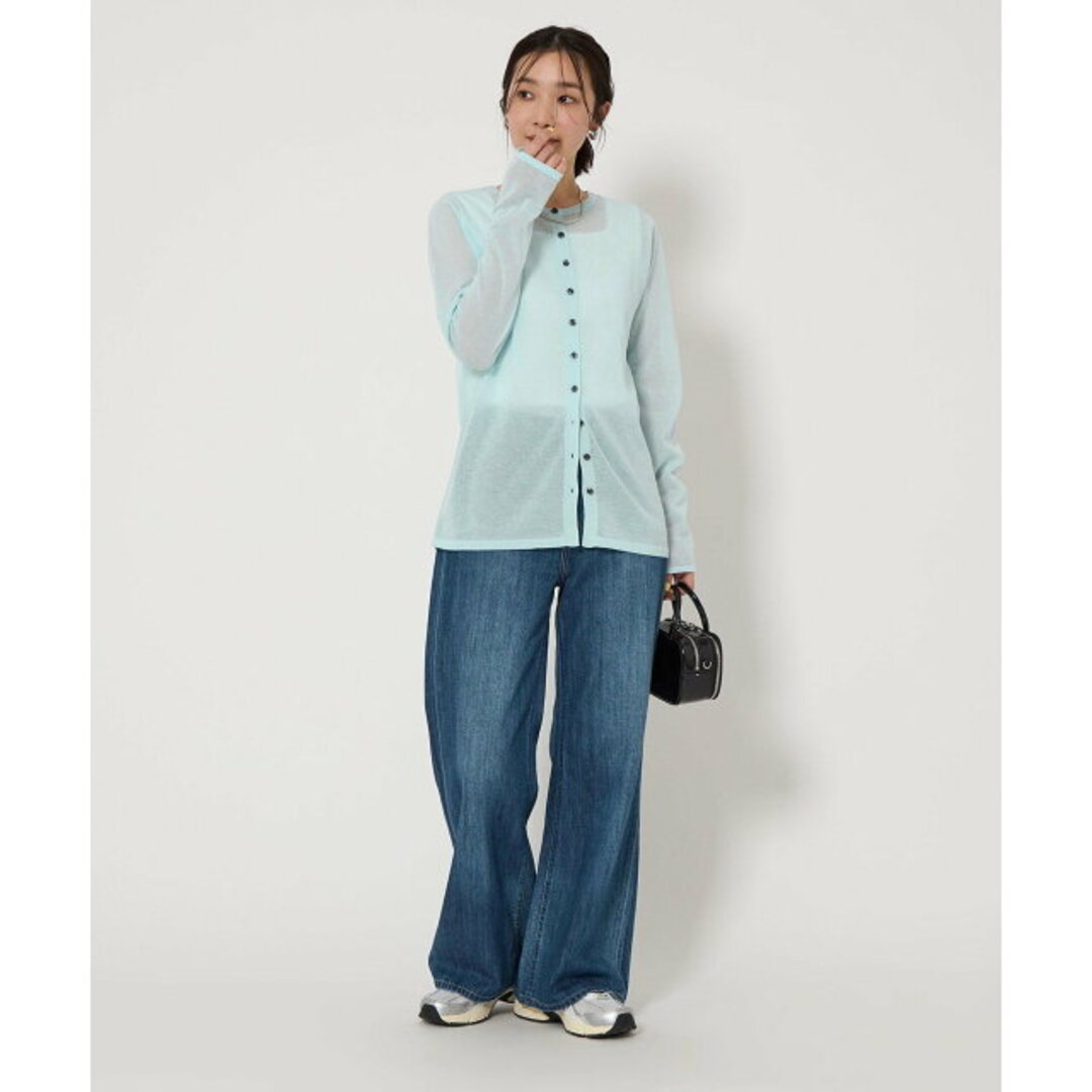 UNITED ARROWS green label relaxing(ユナイテッドアローズグリーンレーベルリラクシング)の【LT.BLUE】【FREE】スキニー カーディガン -ウォッシャブル- レディースのトップス(カーディガン)の商品写真