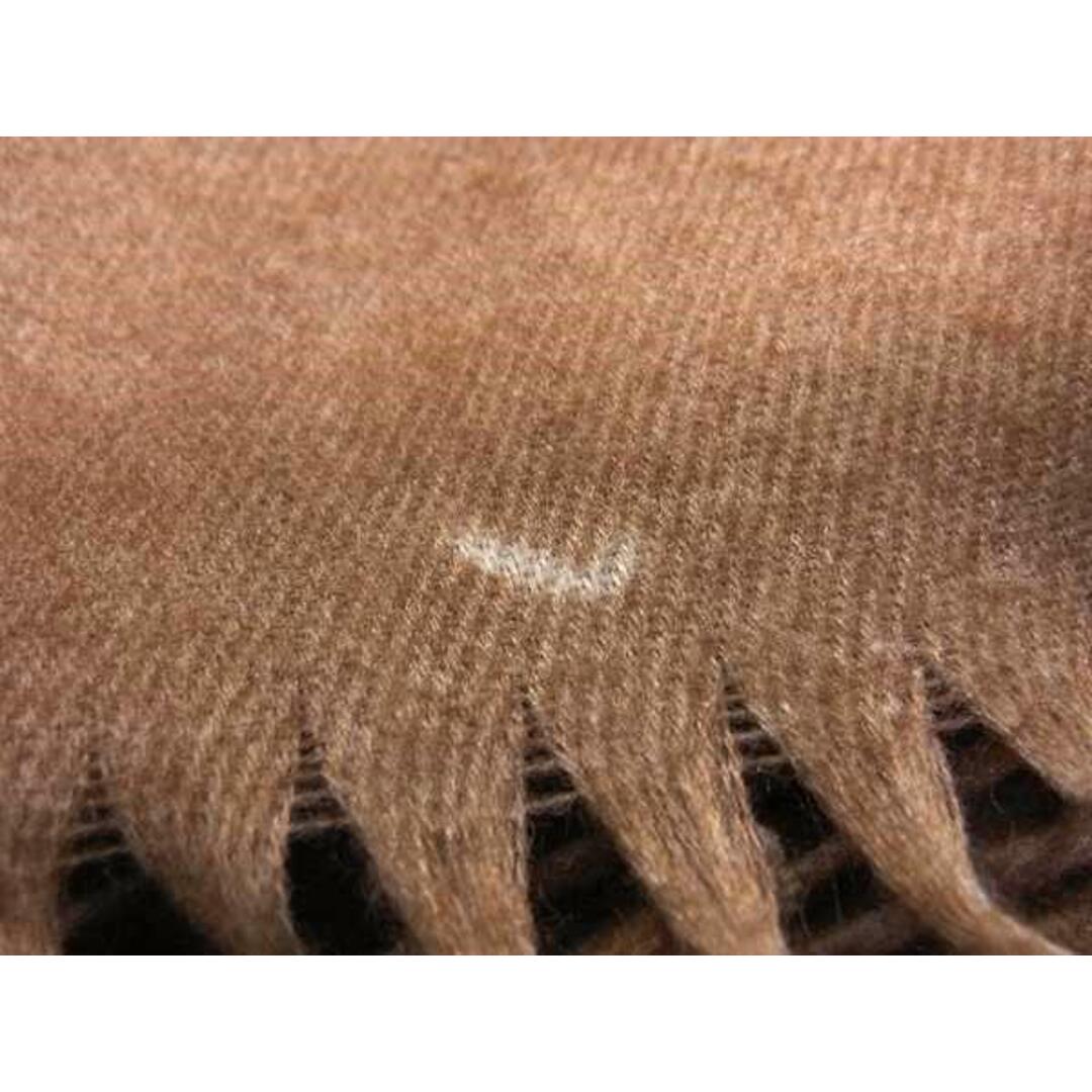 ■美品■ ZELE PARIS ゼルパリ レーヨン100％ フリンジ マフラー ストール ショール 防寒具 メンズ レディース ブラウン系 FR5521 メンズのファッション小物(マフラー)の商品写真