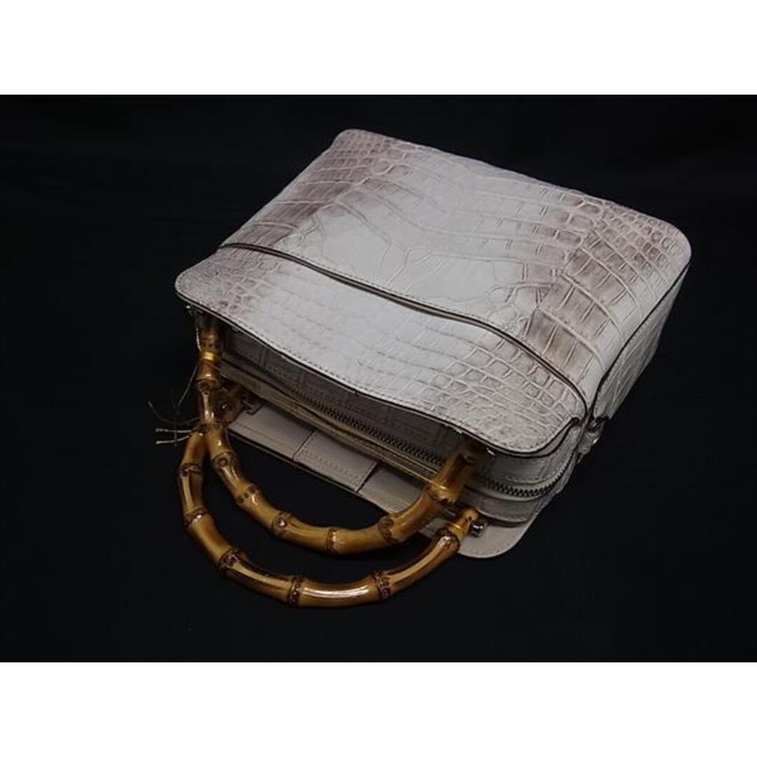 ■極上■本物■新品■未使用■ Pelley Lusso ペレリールッソ クロコダイル ヒマラヤ染め バンブー 2WAY ハンドバッグ  FU5549 レディースのバッグ(ショルダーバッグ)の商品写真