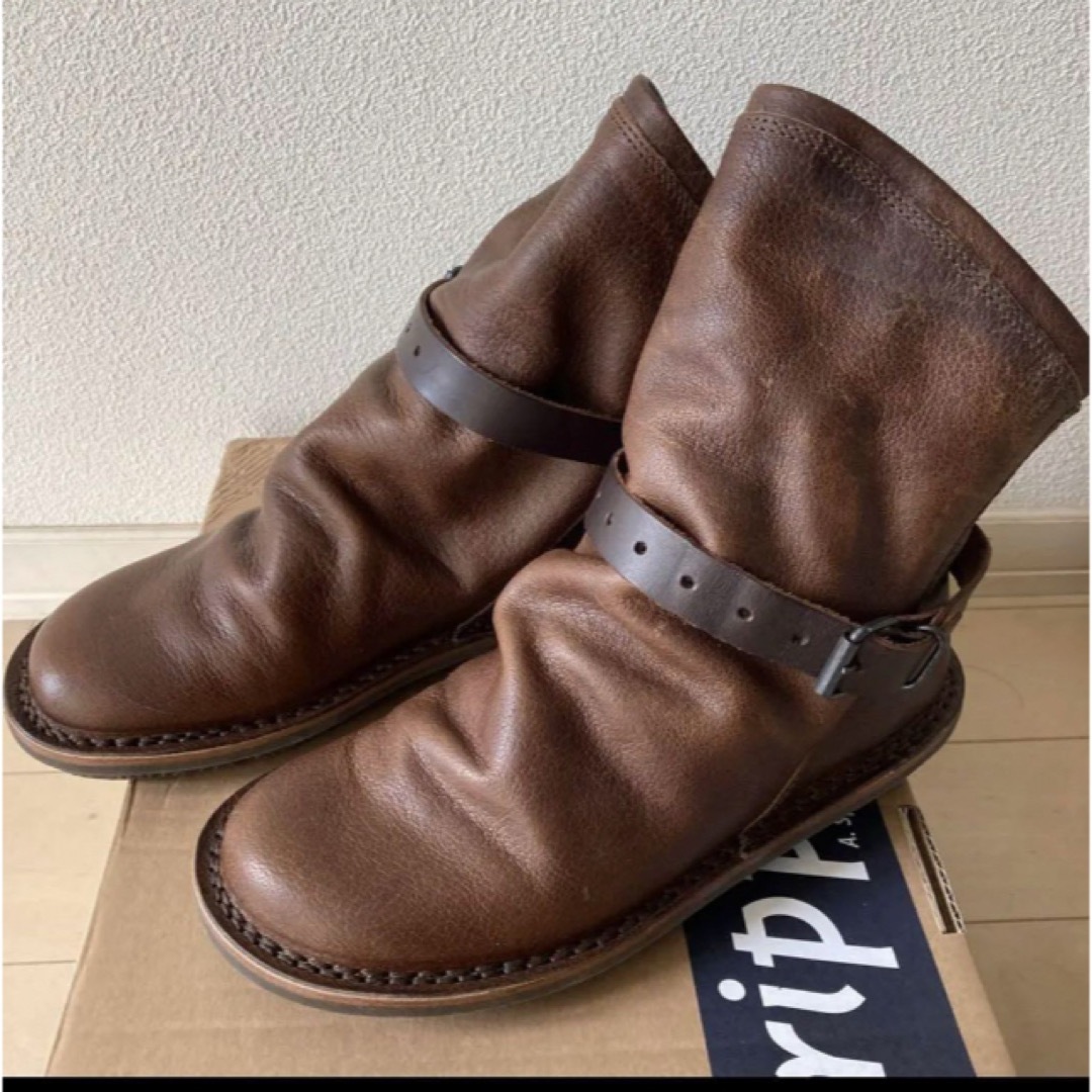 trippen(トリッペン)のトリッペン　trippen bomb ボム　37 カーキ　ブーツ　ショートブーツ レディースの靴/シューズ(ブーツ)の商品写真