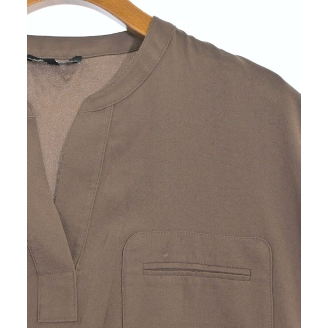 Theory(セオリー)のTheory セオリー ブラウス S 茶 【古着】【中古】【送料無料】 レディースのトップス(シャツ/ブラウス(長袖/七分))の商品写真