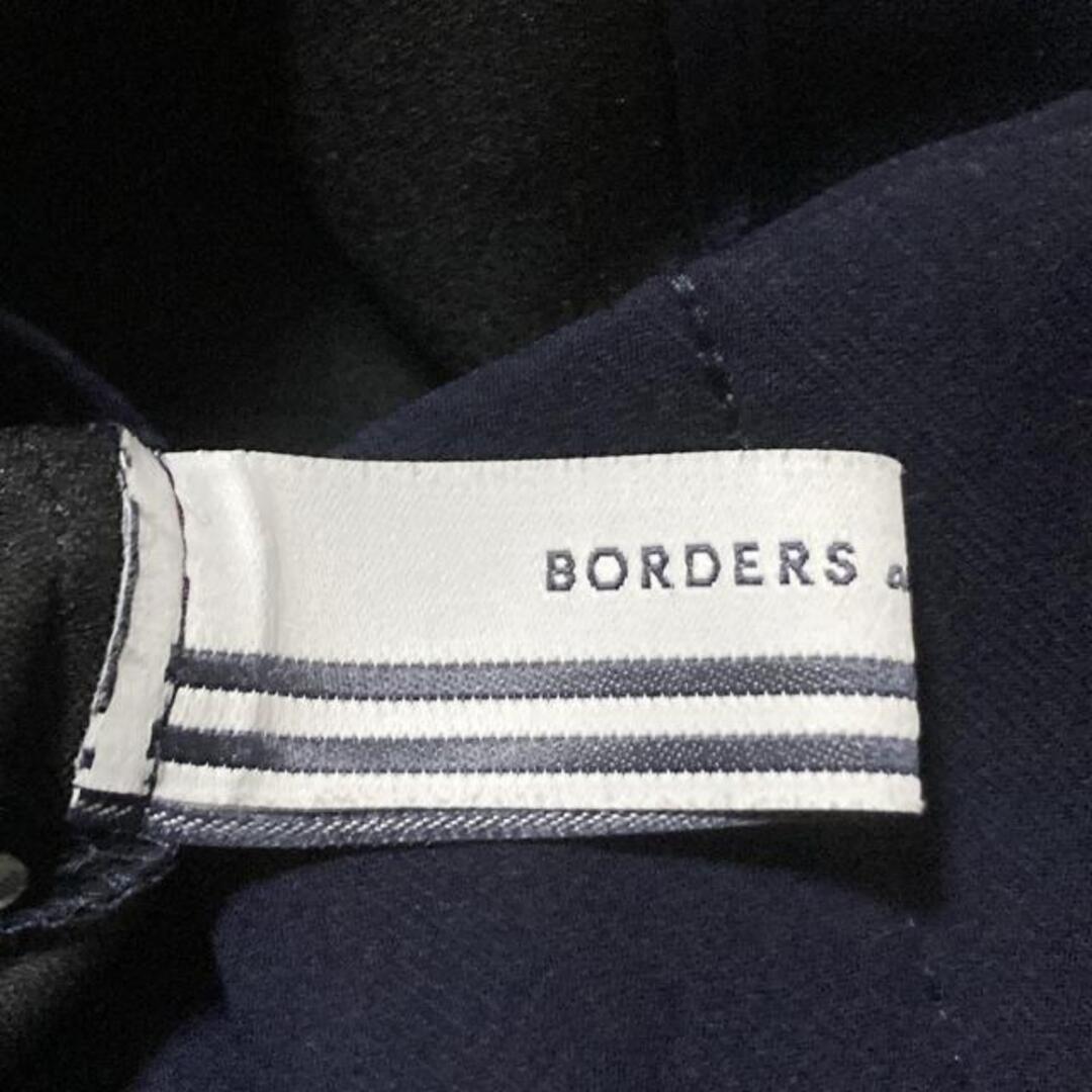 BORDERS at BALCONY(ボーダーズアットバルコニー)のBORDERS at BALCONY(ボーダーズアットバルコニー) パンツ サイズ38 M レディース美品  - ダークネイビー×白×黒 フルレングス/ボーダー レディースのパンツ(その他)の商品写真