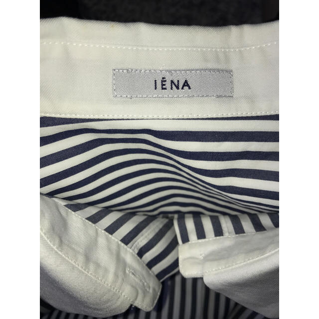 IENA(イエナ)の【chanharu様専用】IÉNA♡ブルー ノースリーブ ストライプシャツ レディースのトップス(シャツ/ブラウス(半袖/袖なし))の商品写真