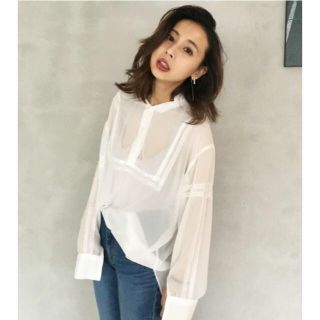 アメリヴィンテージ(Ameri VINTAGE)のAMERI 2WAY VINTAGE LACE BLOUSE(シャツ/ブラウス(長袖/七分))