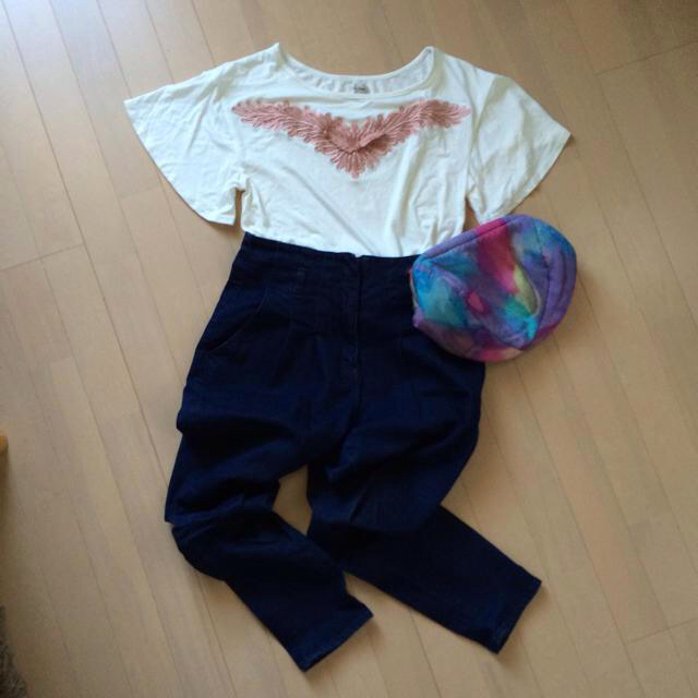 Lily Brown(リリーブラウン)のLily Brown 刺繍半袖TEE レディースのトップス(Tシャツ(半袖/袖なし))の商品写真