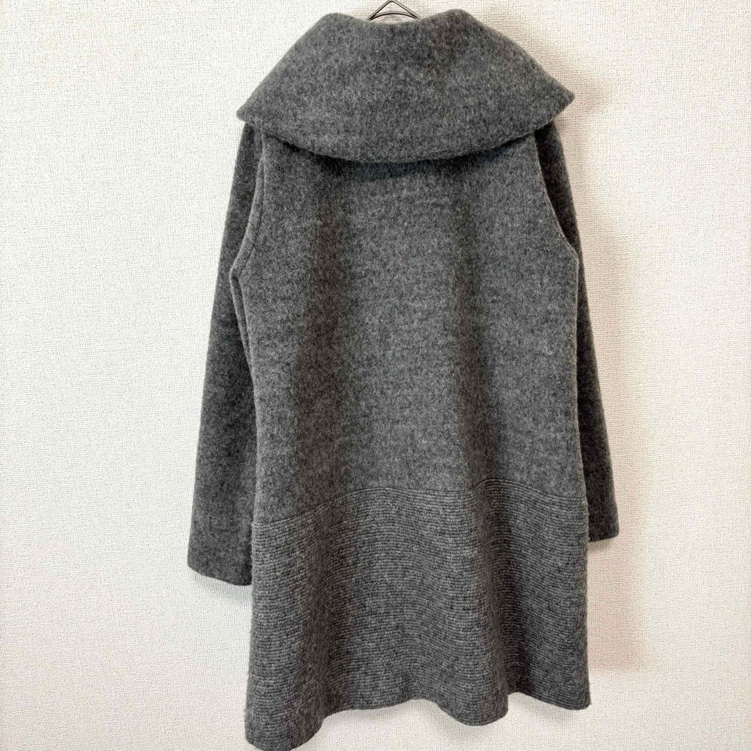 Couture Brooch(クチュールブローチ)のCouture brooch クチュールブローチ グレー ロングコート【38】 レディースのジャケット/アウター(ロングコート)の商品写真