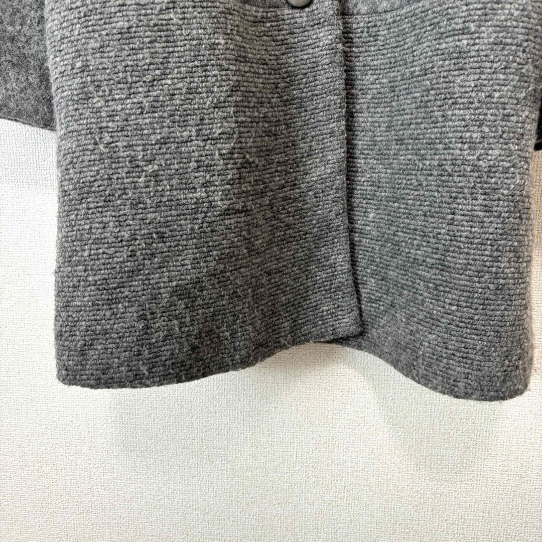 Couture Brooch(クチュールブローチ)のCouture brooch クチュールブローチ グレー ロングコート【38】 レディースのジャケット/アウター(ロングコート)の商品写真